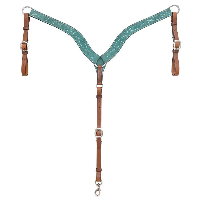 Circle Y Marfa Lights Suede Breast Collar