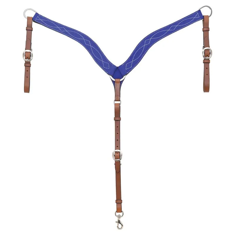Circle Y Marfa Lights Suede Breast Collar