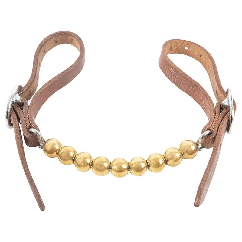Martin Saddlery Brass Ball Curb Strap