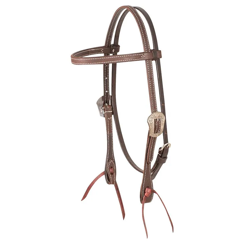 Martin Saddlery Browband Headstall with Laramie Buckle Latigo Ties