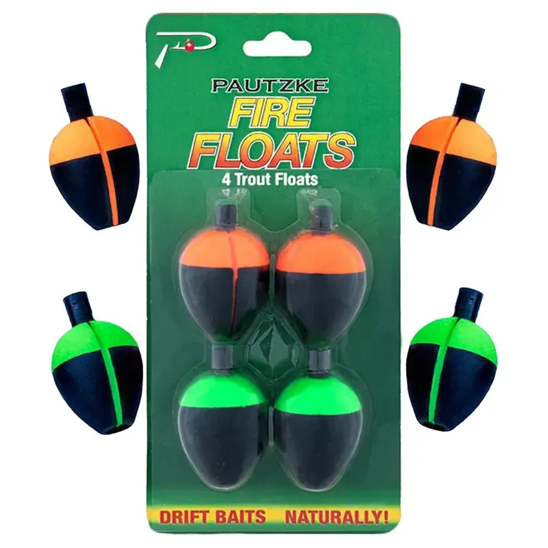 Pautzke Fire Floats Trout Fishing Floats