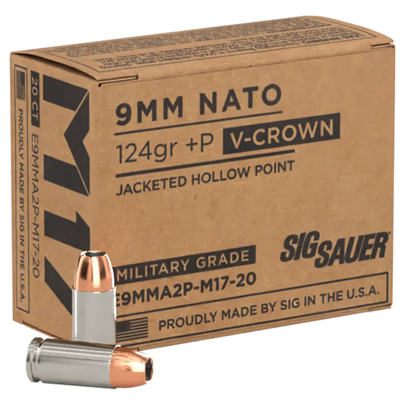 Sig Sauer Elite M17 V-Crown Jacketed Hollow Point Ammunition