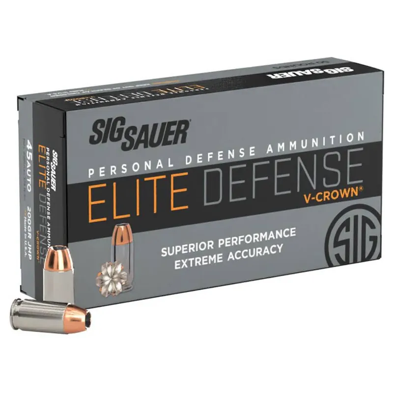 Sig Sauer Elite V-Crown Jacketed Hollow Point Ammunition