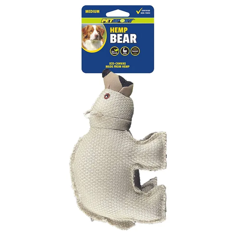 Petsport Hemp Bear Dog Toy