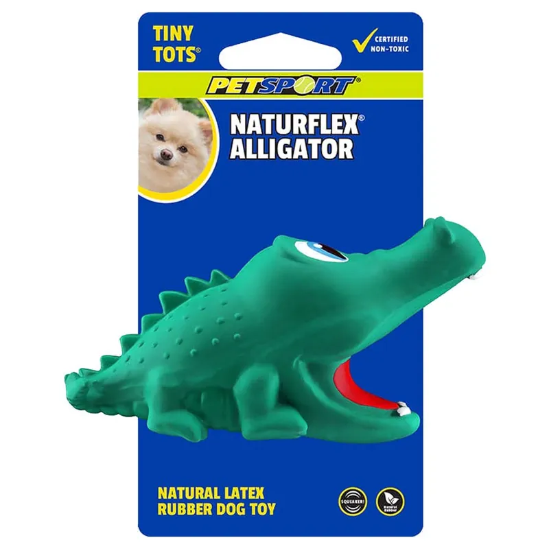 Petsport Naturflex Tiny Tots Alligator Dog Toy