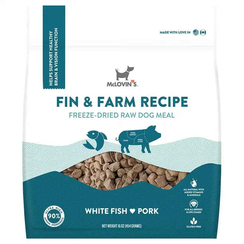 McLovin‘s Freeze Dried Fin and Flock Recipe Dog Food