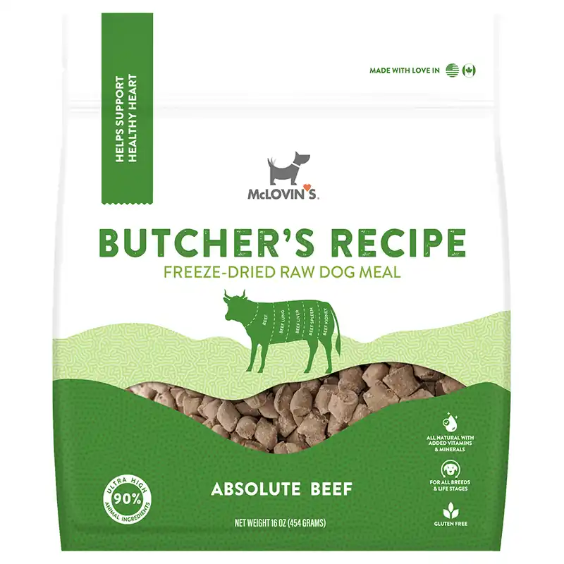 McLovin‘s Freeze Dried Butcher‘s Recipe Dog Food