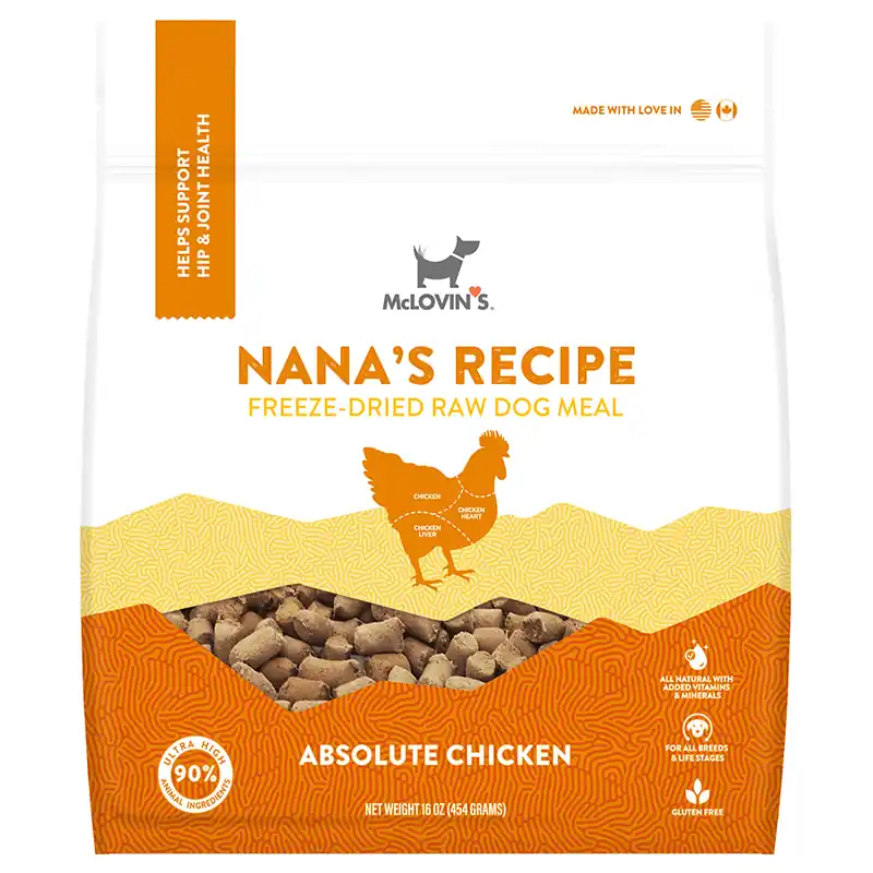 McLovin‘s Freeze Dried Nana‘s Recipe Dog Food