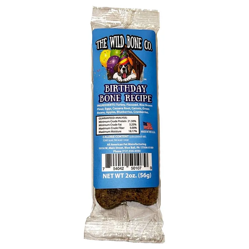 The Wild Bone Company Birthday Bone Dog Treat