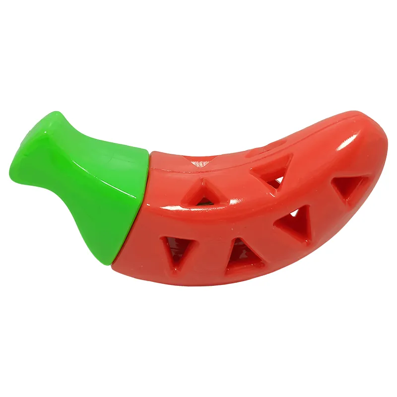 Steel Dog Slow Treaters Chili Pepper Dog Toy