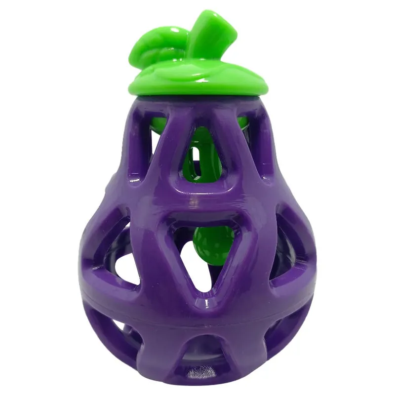 Steel Dog Slow Treaters Eggplant Dog Toy