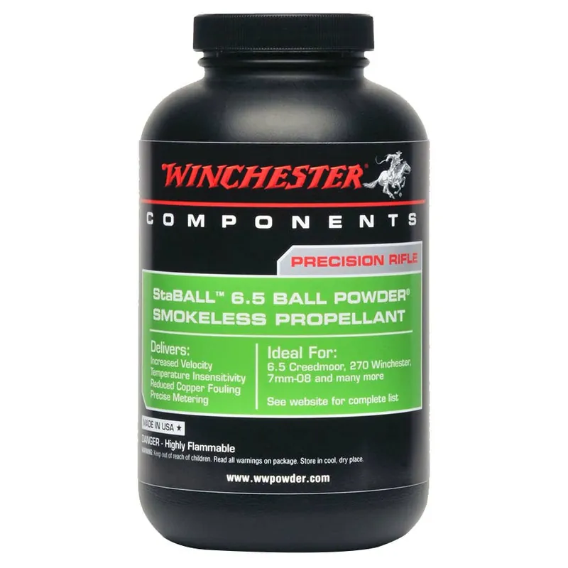 Winchester StaBALL 6.5 Smokeless Propellant Rifle Ball Powder