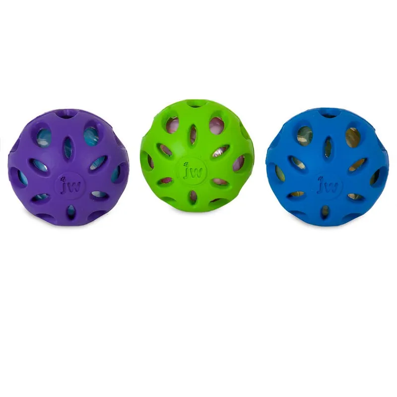 JW Crackle Heads Ball Dog Toy