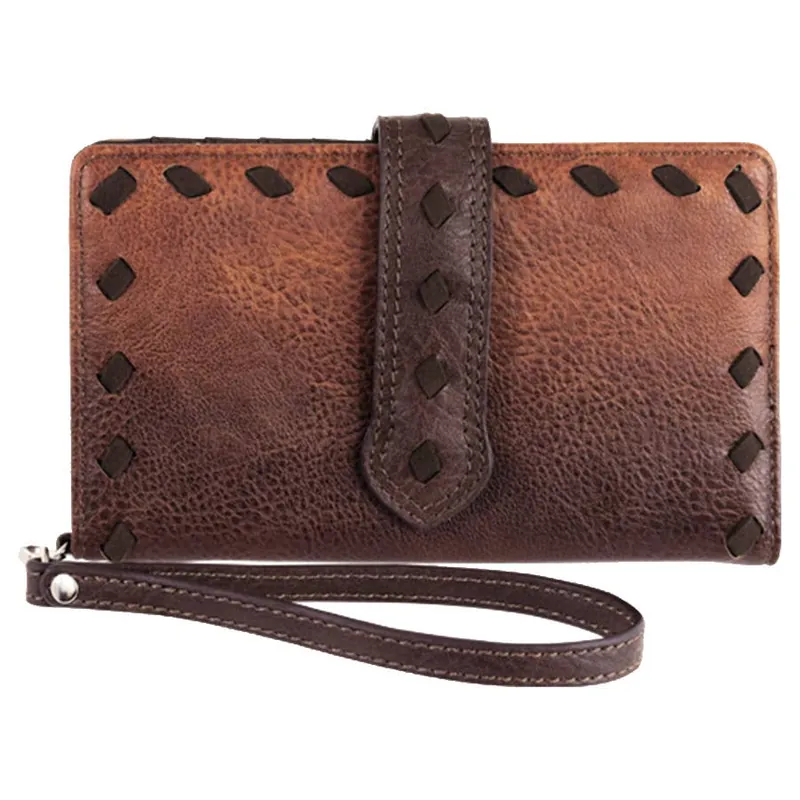 Justin Women‘s Slim Wallet with Whip Stitch