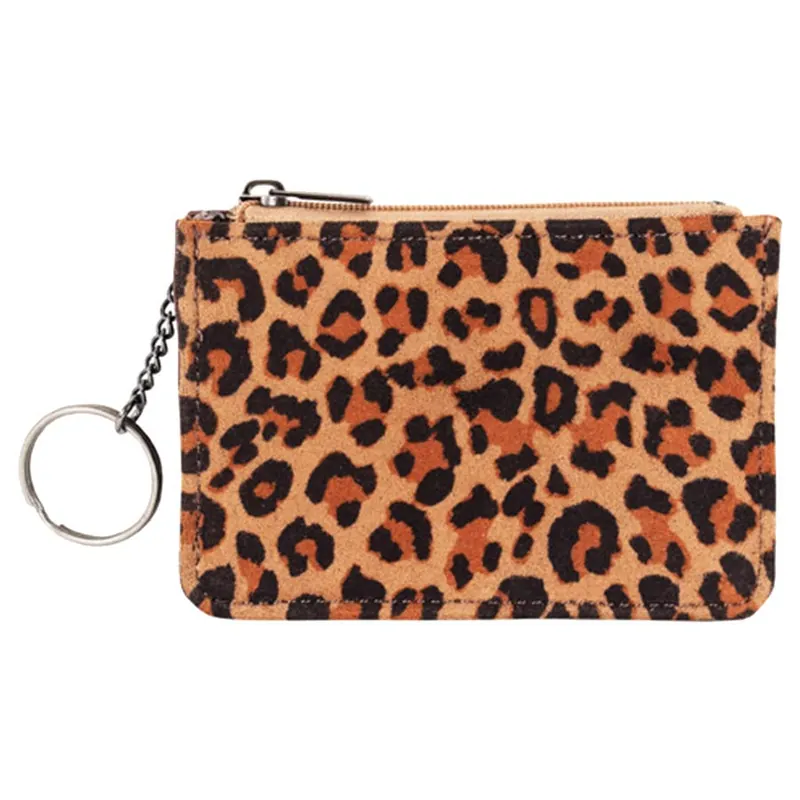 Justin Women‘s Mini Leopard Print Card Wallet