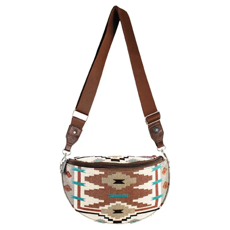 Justin Women‘s Sling Pouch Southwestern Jacquard Design