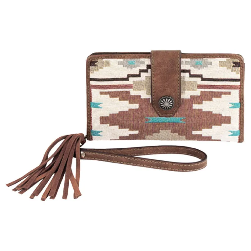 Justin Women‘s Slim Wallet Southwestern Jacquard Design