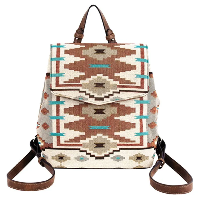 Justin Women‘s Mini Backpack Southwestern Jaquard Design
