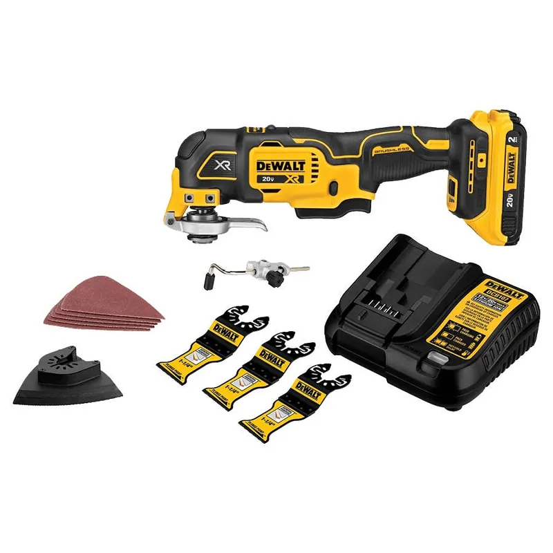 DeWalt 20V MAX XR Brushless Cordless 3-Speed Oscillating Multi-Tool Kit (2.0 Ah Battery)