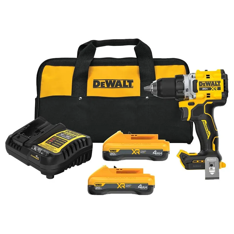 DeWalt 20V MAX XR Brushless Cordless Drill/Driver Kit with DeWalt POWERPACK Batteries
