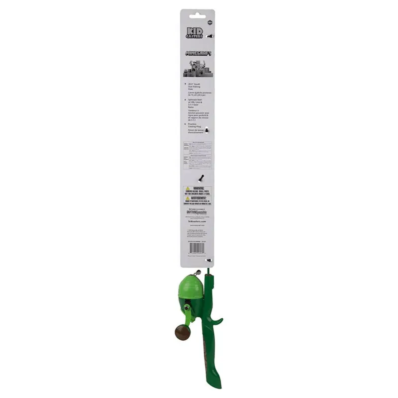 Kid Casters Minecraft Youth Fishing Pole