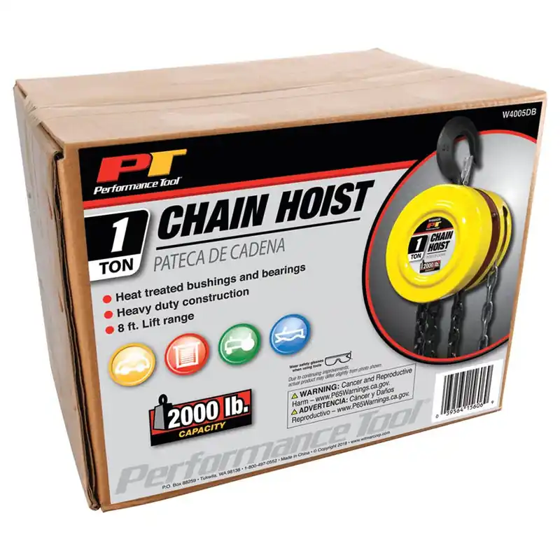 Performance Tool 1 Ton Chain Hoist