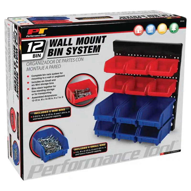 Performance Tool Wall Mount Bin System