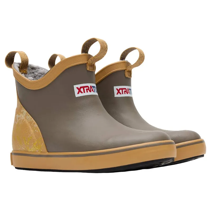 XTRATUF Boy‘s Big Kids Trolling Pack Fleece Lined Ankle Deck Boots