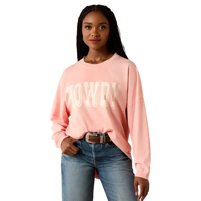 Ariat Women‘s Canvas Oversized Long Sleeve T-Shirt