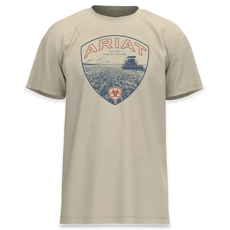 Ariat Men‘s Land Of The Free Farm Shield Short Sleeve T-Shirt