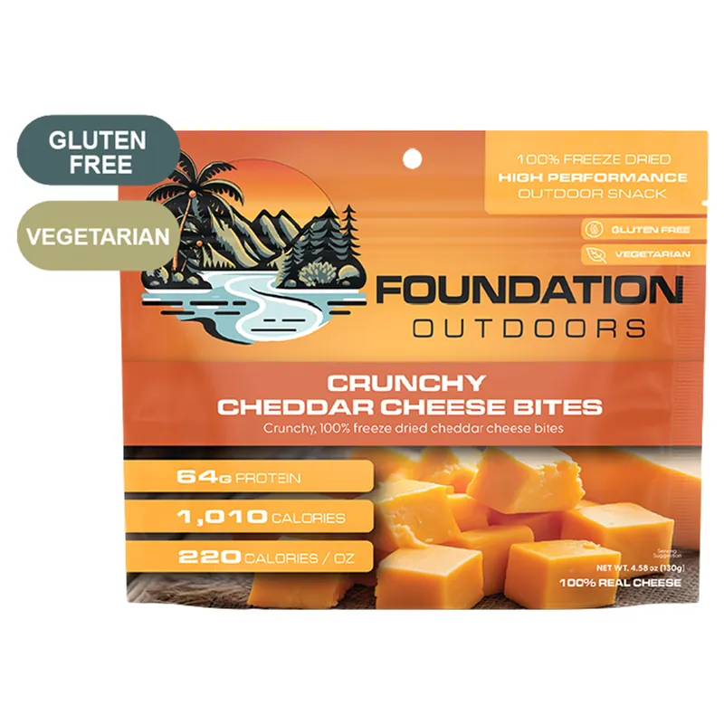 Foundation-Outdoors Cheddar Cheese Bites Freeze Dried Snack