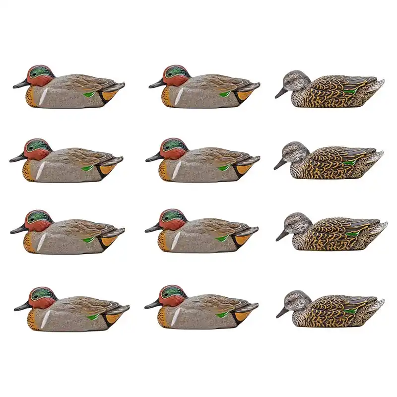 Rig‘em Right Outdoors Mainline Series Green-Winged Teal Decoys with EVA Plastic