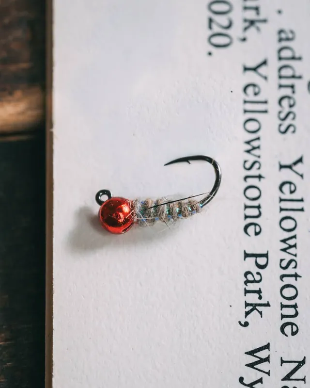 Jig Sexy Walt‘s Worm - Natural/Red Bead - 16