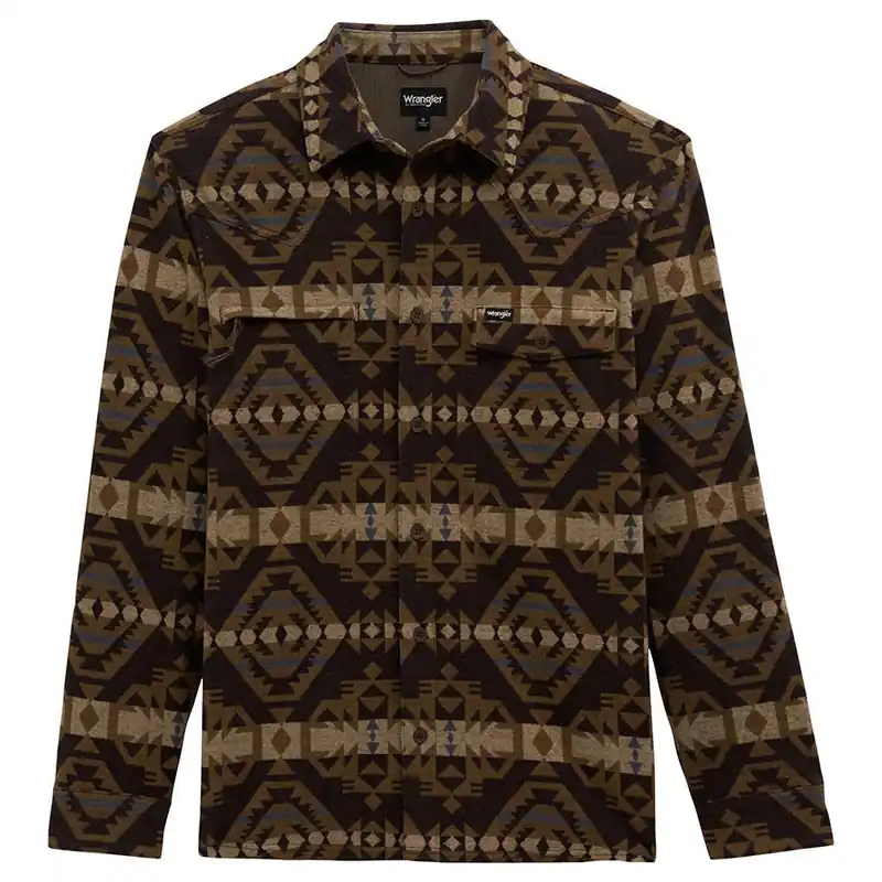 ATG by Wrangler Men‘s Blanket Long Sleeve Shirt Jacket