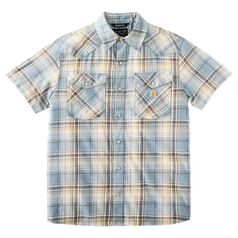 Carhartt Men‘s Montana Bozeman Relaxed Fit Short Sleeve Plaid Shirt