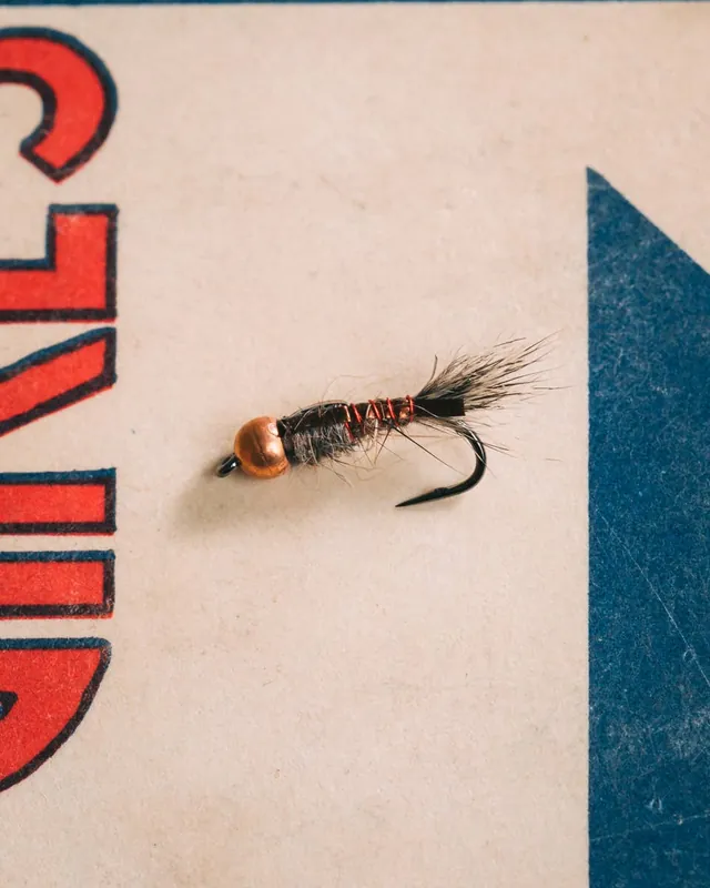 Tom Baltz‘s Tungsten Bronzeback Nymph