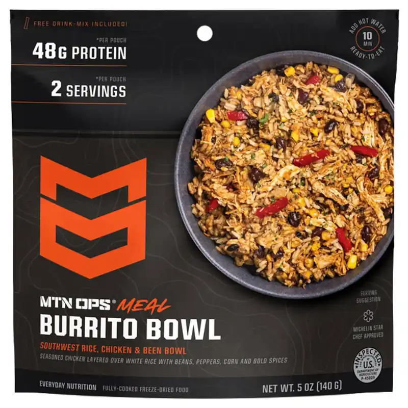 MTN OPS Burrito Bowl Freeze Dried Meal