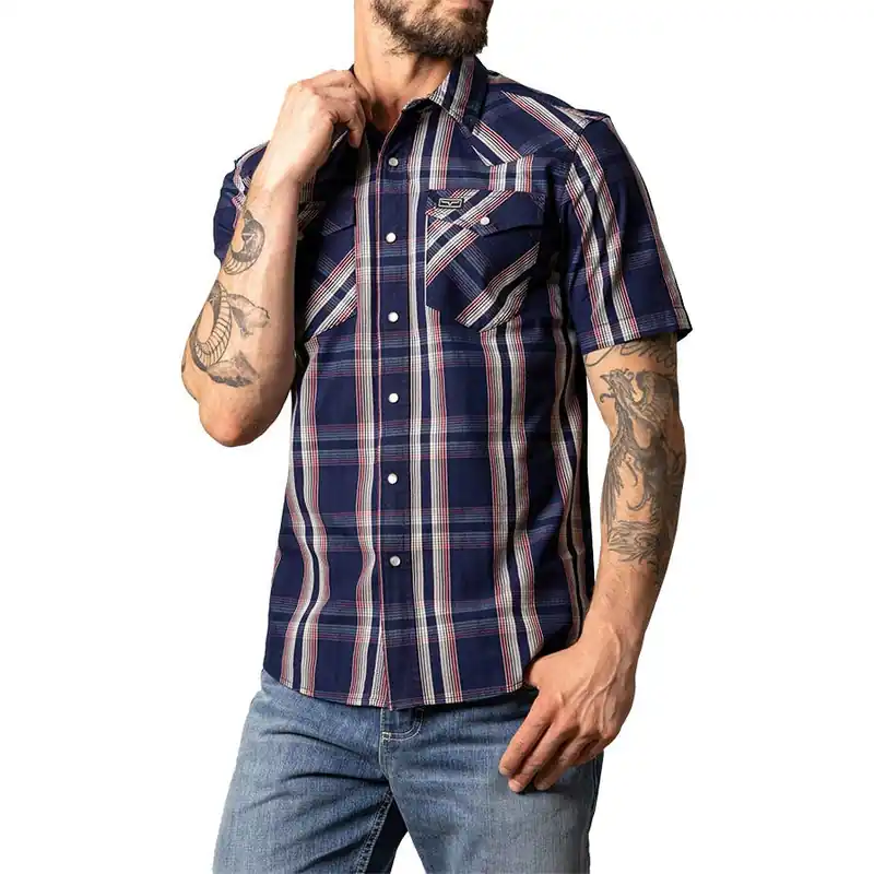Kimes Ranch Men‘s Davis Snap Short Sleeve Shirt