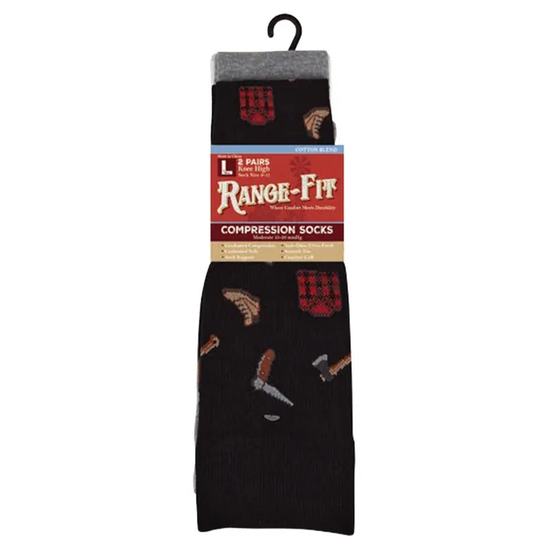 Range Fit Men‘s Lumberjack Compression Socks
