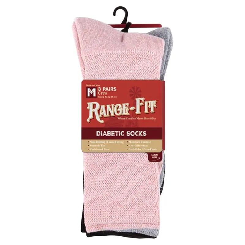 Range Fit Women‘s Diabetic Crew Socks