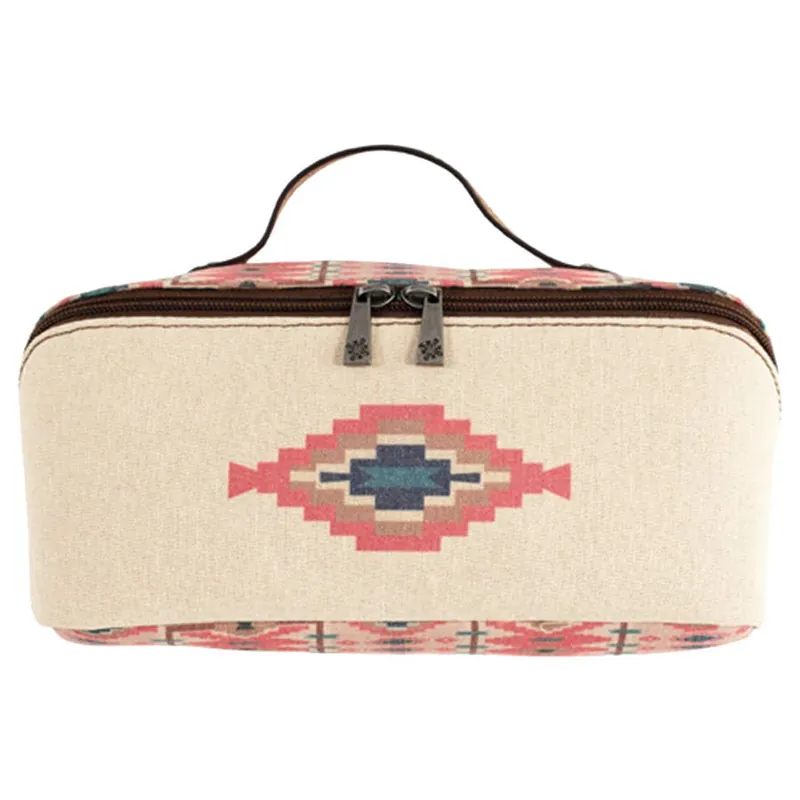 Catchfly Women‘s Southwestern Design Canvas Cosmetic Case
