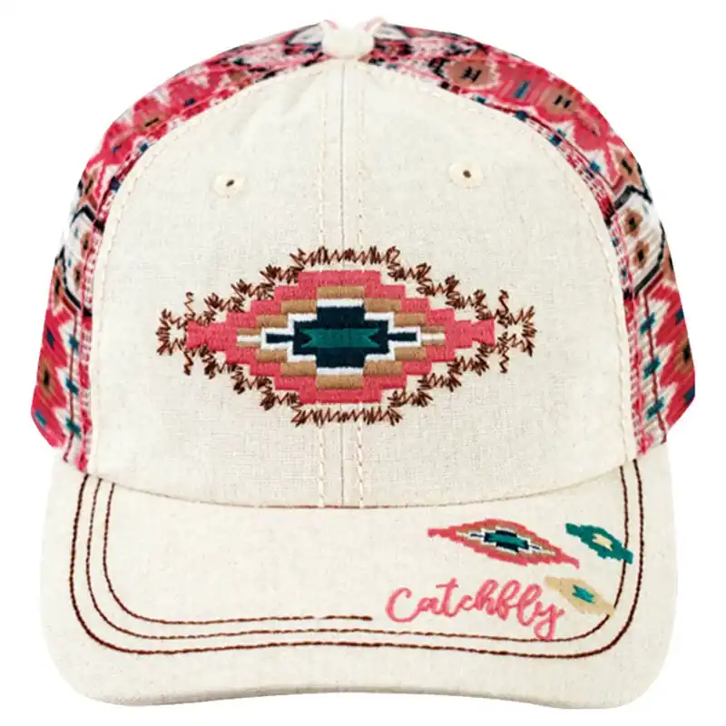 Catchfly Women‘s Embroidered Southwestern Design Baseball Cap