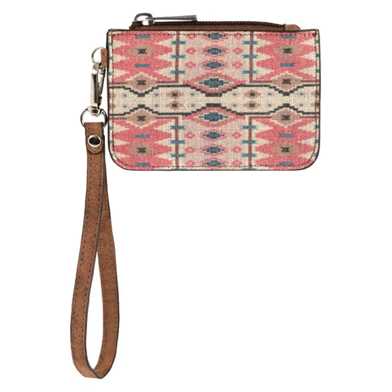 Catchfly Women‘s Southwestern Design Canvas Mini Card Wallet