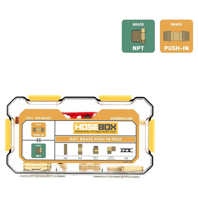 Hose Box D.O.T. Brass Push-In Fittings Pack