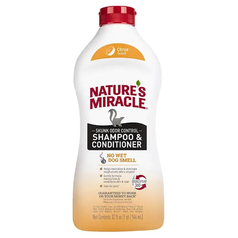 Nature‘s Miracle Skunk Odor Control Shampoo and Conditioner