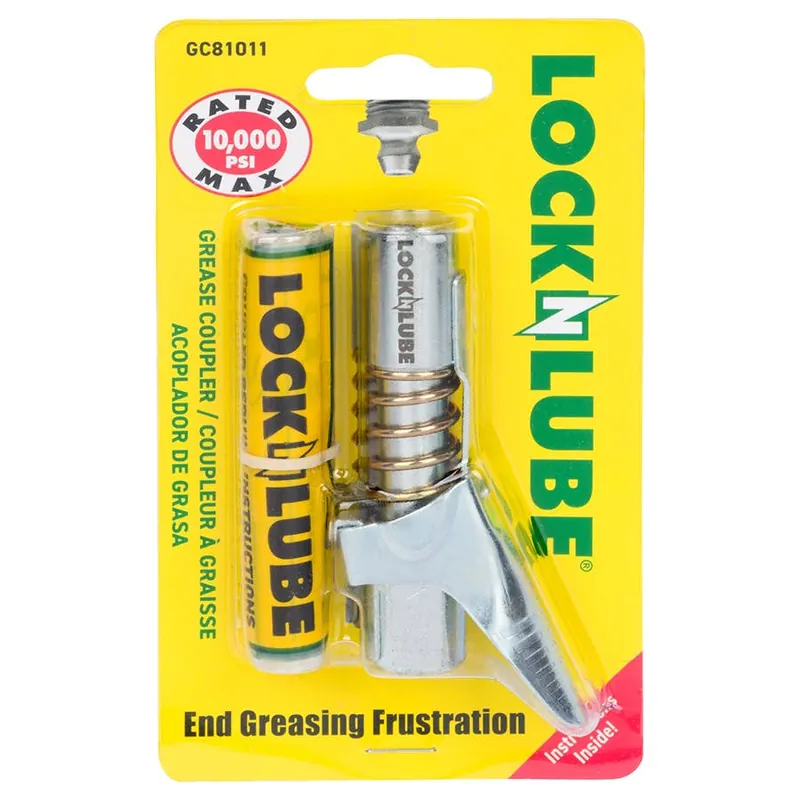 LockNLube Grease Coupler with Spare Rebuild Kit