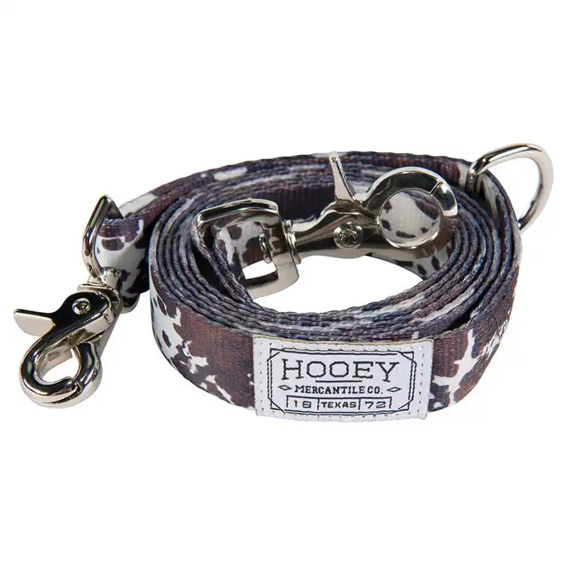 Hooey Nomad Cow Print Leash