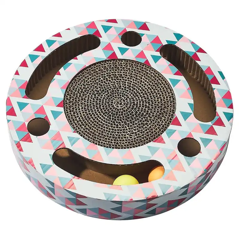 Main Street Pet Scratch & Play Ball Track Cat Toy