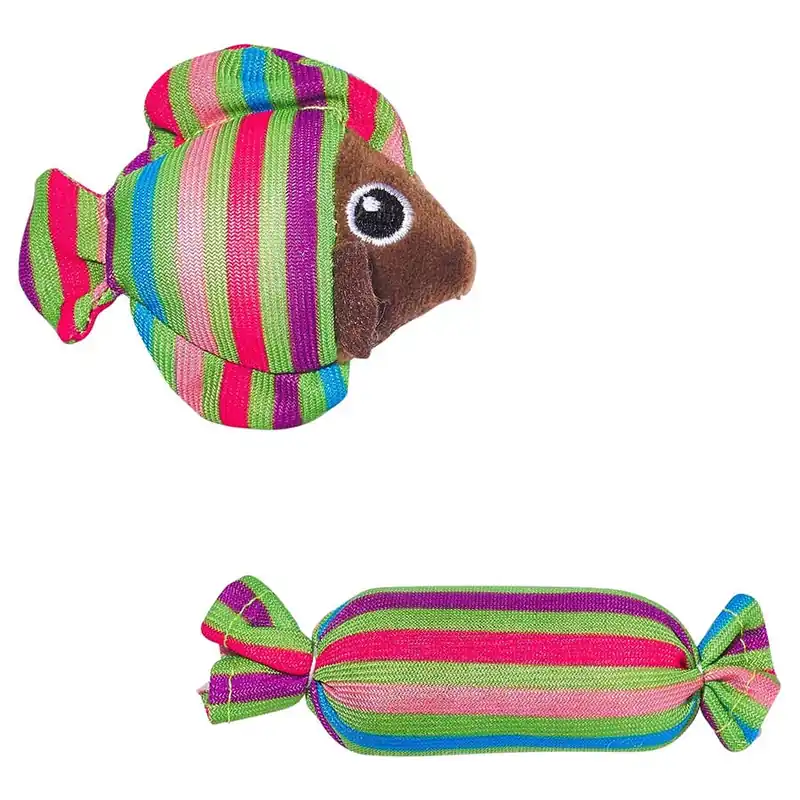 Main Street Pet Fish & Candy Catnip Cat Toy