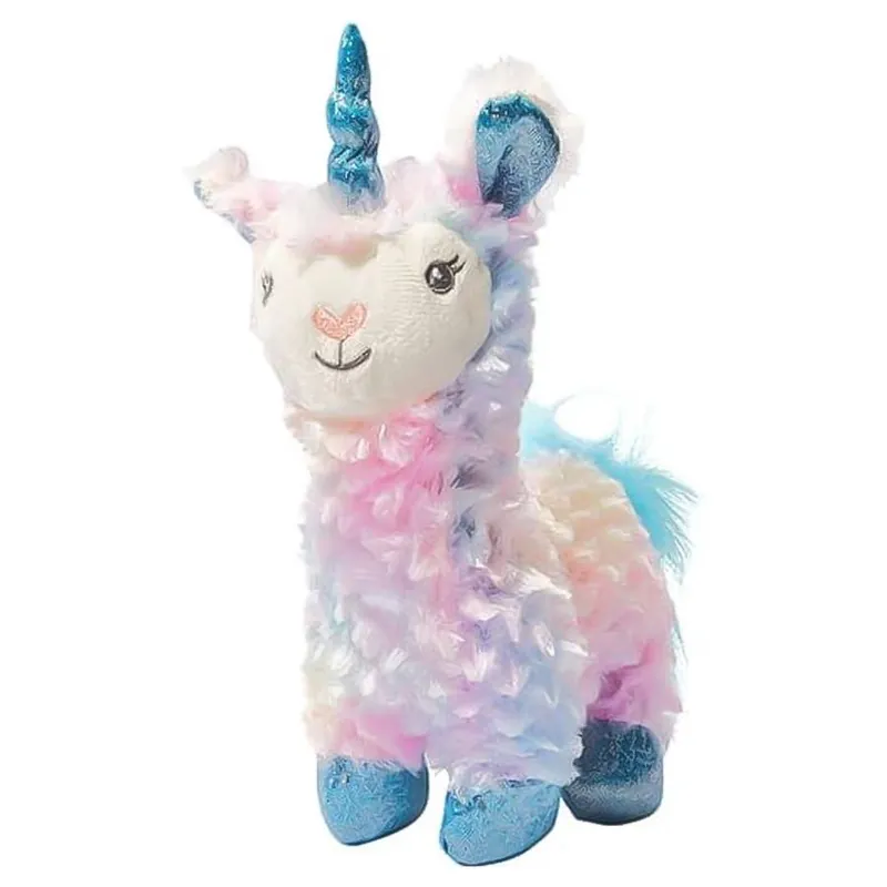 Main Street Pet Llama Unicorn Plush Squeaky Dog Toy